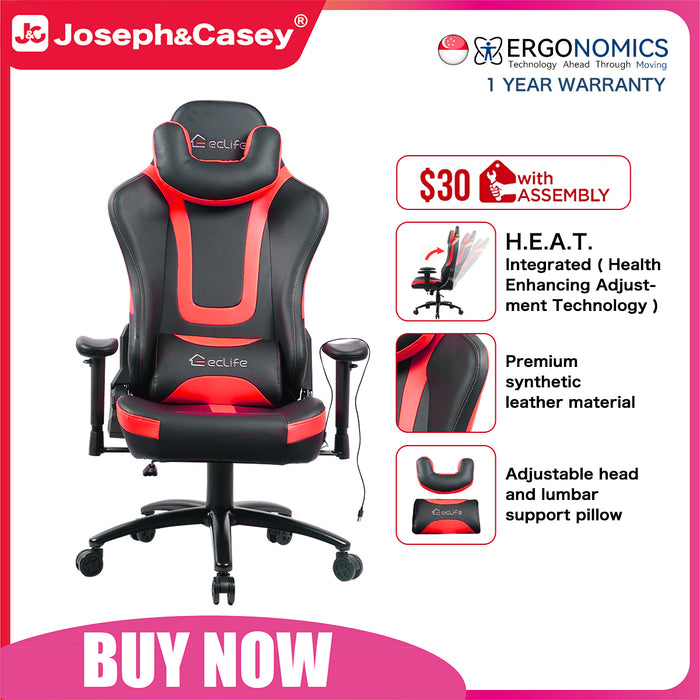 Gaming Chair with Lumbar Support for Adult Ergonomic High Back Video Game Chair Heavy Duty Computer Swivel Chairs