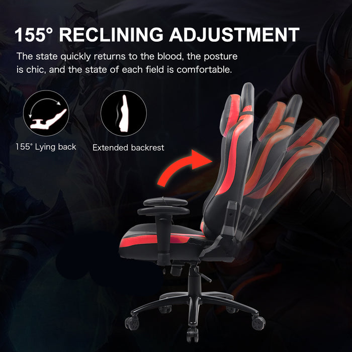 Gaming Chair with Lumbar Support for Adult Ergonomic High Back Video Game Chair Heavy Duty Computer Swivel Chairs