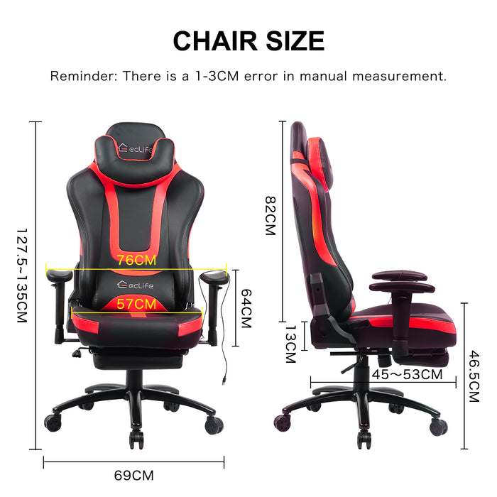 Gaming Chair with Lumbar Support for Adult Ergonomic High Back Video Game Chair Heavy Duty Computer Swivel Chairs