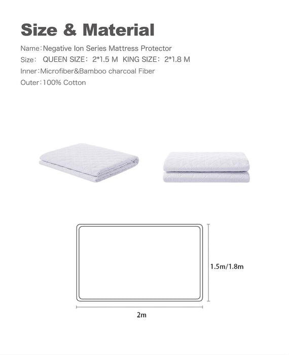 JAPANESE Negative Ion Mattress Topper freeshipping - JOSEPH&CASEY