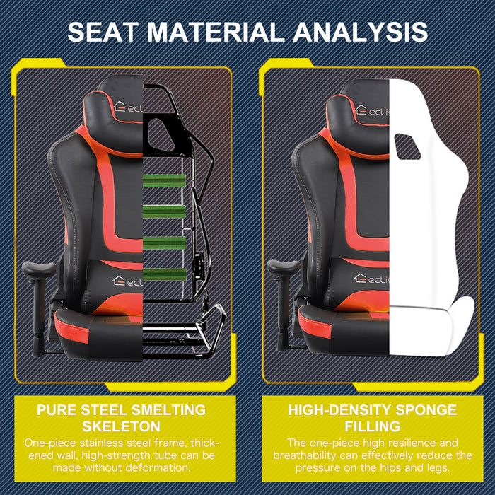 Gaming Chair with Lumbar Support for Adult Ergonomic High Back Video Game Chair Heavy Duty Computer Swivel Chairs