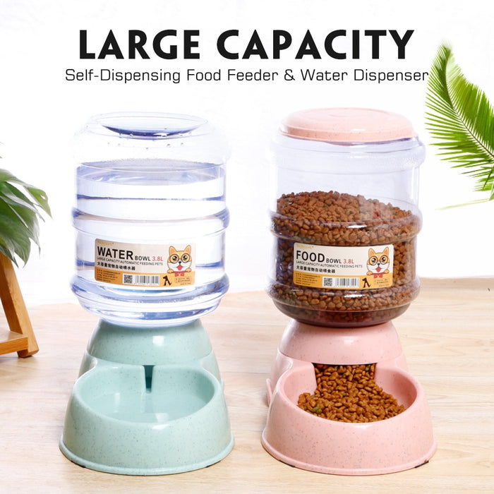 Pets Food Feeder And Water Dispenser freeshipping - JOSEPH&CASEY