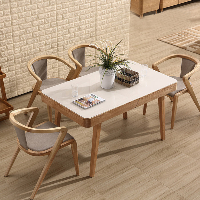 【Furniture】Nordic Manchurian Ash Solid Wood Dinning Set