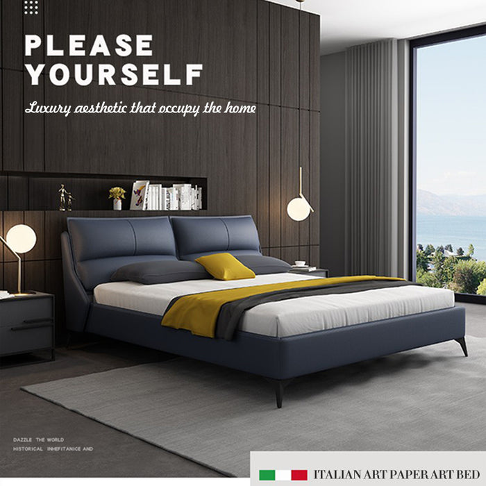 【Furniture】Italian Minimalist Luxury Bed