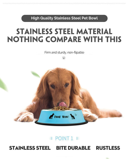 Pets Stainless Steel Pet Bowl freeshipping - JOSEPH&CASEY