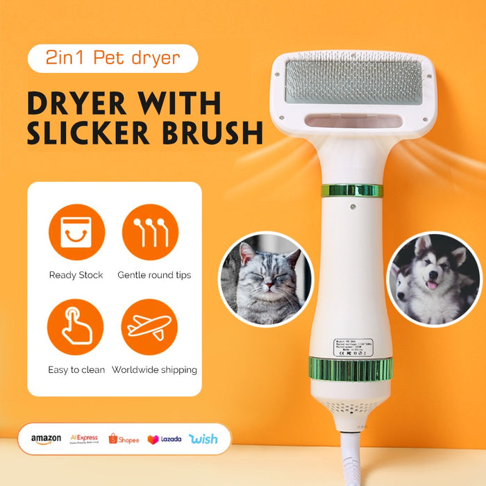 Pets 2 in 1 Grooming Hair Dryer freeshipping - JOSEPH&CASEY