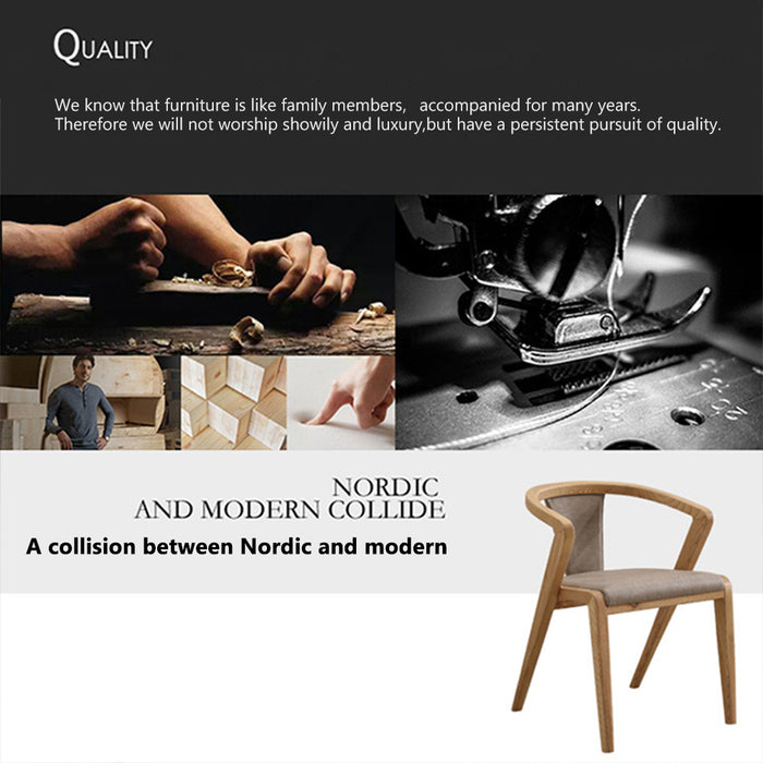 【Furniture】Nordic Manchurian Ash Solid Wood Dinning Set