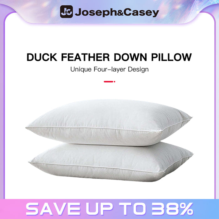 Duck feather down pillow