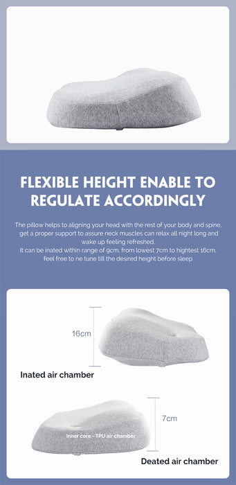 XIAOMI Freely Adjustable Pillow Height Neck Support Sleeping Pillow