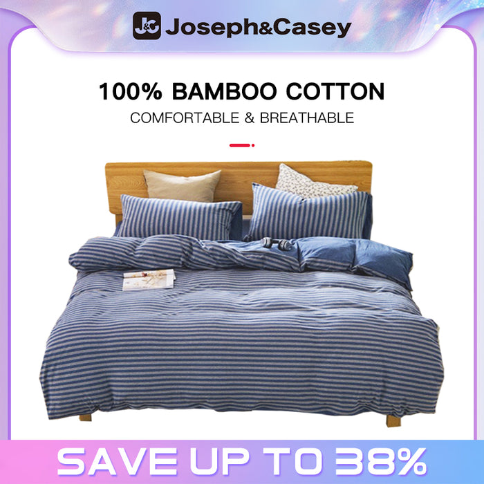 100% Cotton Knitted Bedsheet set