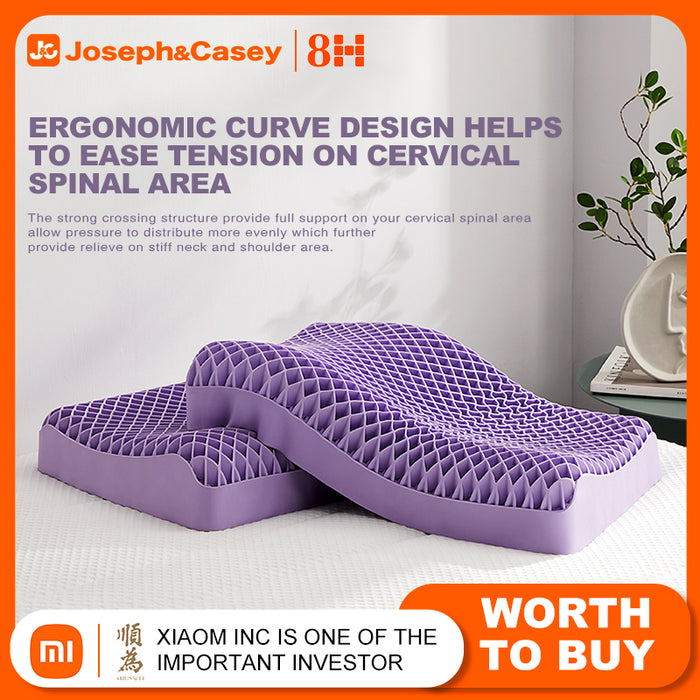 XIAOMI TPE Honeycomb Breathable Pressure Relief Pillow Pro (antibacterial inner and outer double pillowcase)