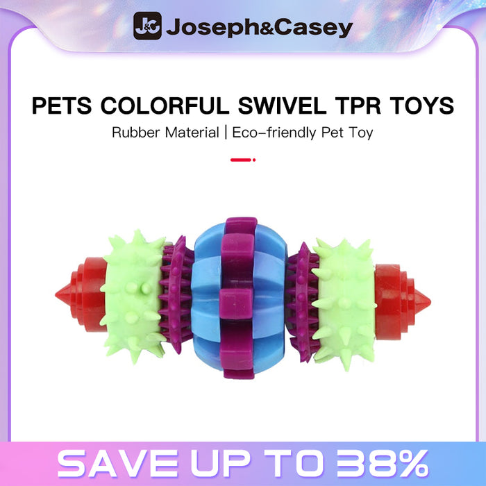 Pets Colorful Swivel TPR Toys