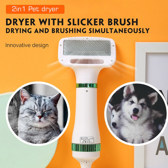 Pets 2 in 1 Grooming Hair Dryer freeshipping - JOSEPH&CASEY