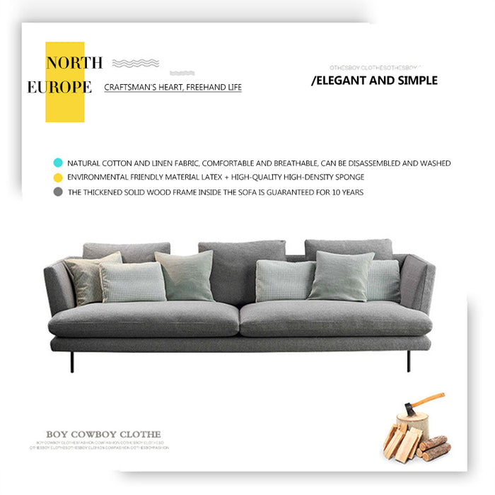 【Furniture】Nordic L-shape Combination Sofa