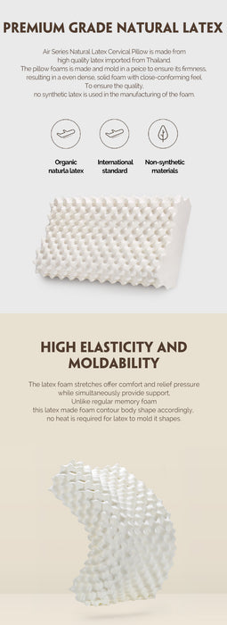 XIAOMI Neck Massage Thailand Natural Latex Pillow Air 60*38*11/13cm freeshipping - JOSEPH&CASEY