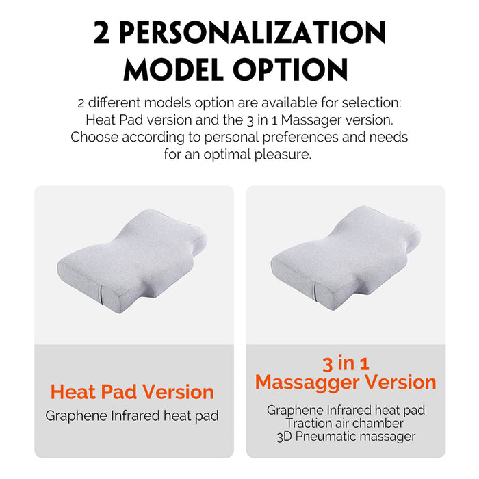 XIAOMI Xiaohuanxi graphene hot compress simulation massage sleep aid pillow freeshipping - JOSEPH&CASEY