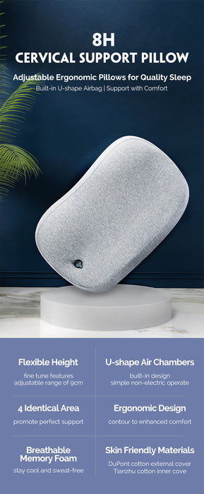 XIAOMI Freely Adjustable Pillow Height Neck Support Sleeping Pillow