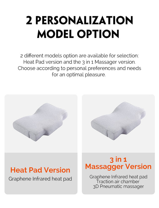 XIAOMI Xiaohuanxi graphene hot compress simulation massage sleep aid pillow freeshipping - JOSEPH&CASEY